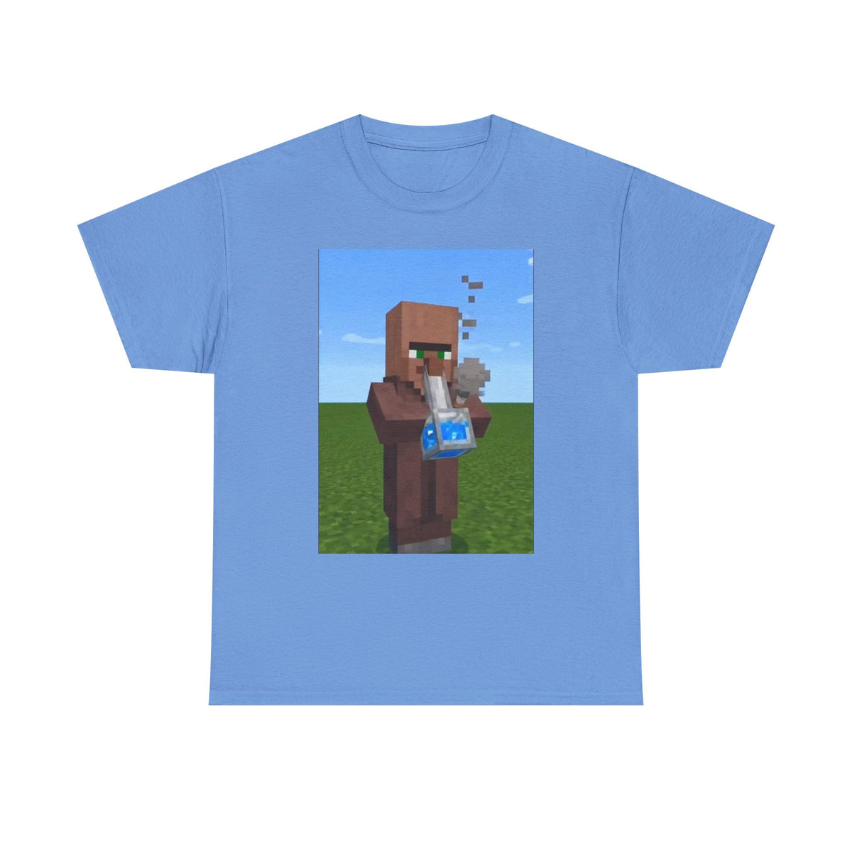 Villager Enjoying A Blocky Bong Hit