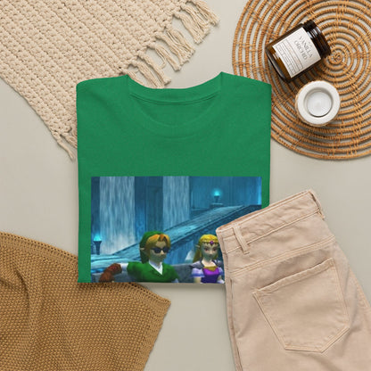 Link And Zelda Chilling In Zora's Domain