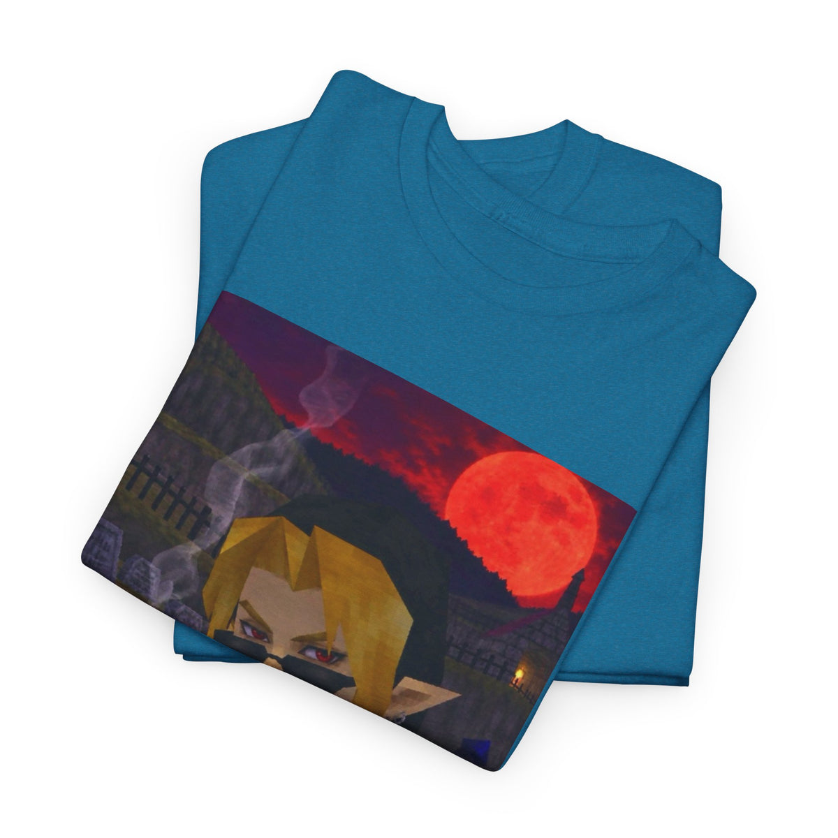 Mystic Green Canvas Graphic Tee