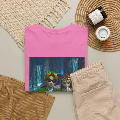 Link And Zelda Sharing A Smoke Tee