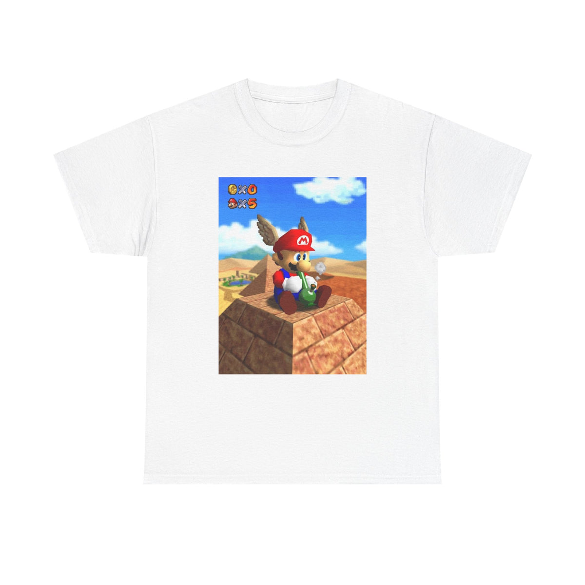 Wing Cap Mario Enjoying The Desert View Tee