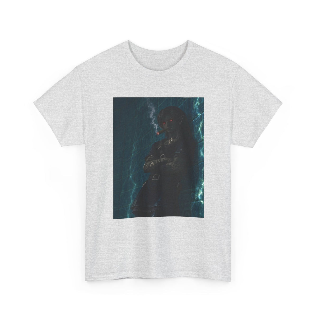 Dark Link Smoking A Lit Cigar Tee