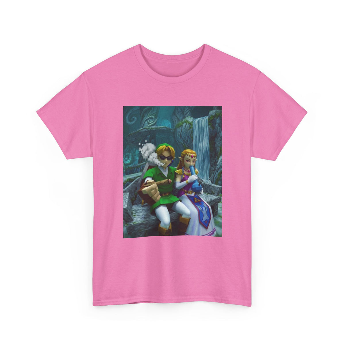 Link And Zelda Chilling In Hyrule