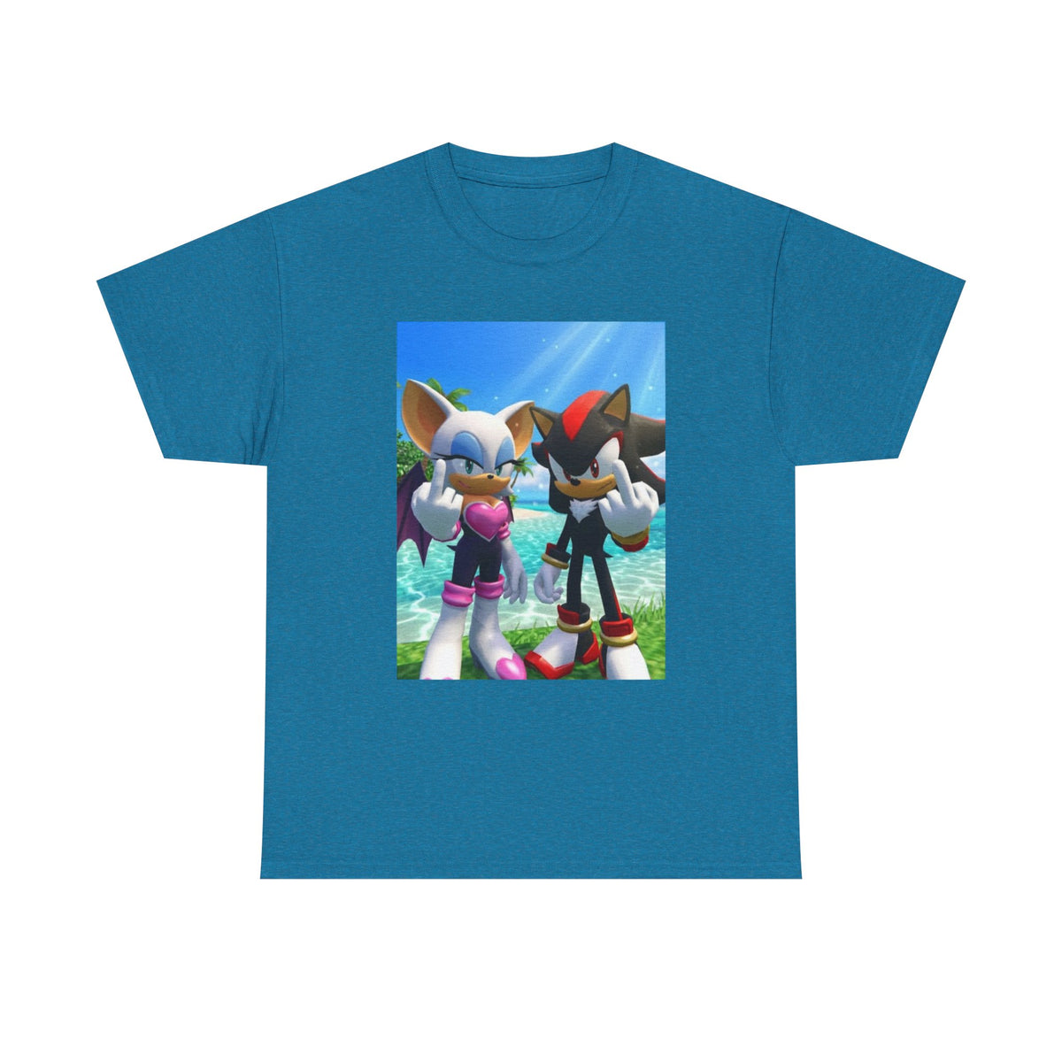 Rouge And Shadow Flipping The Bird Tee (Design 3)