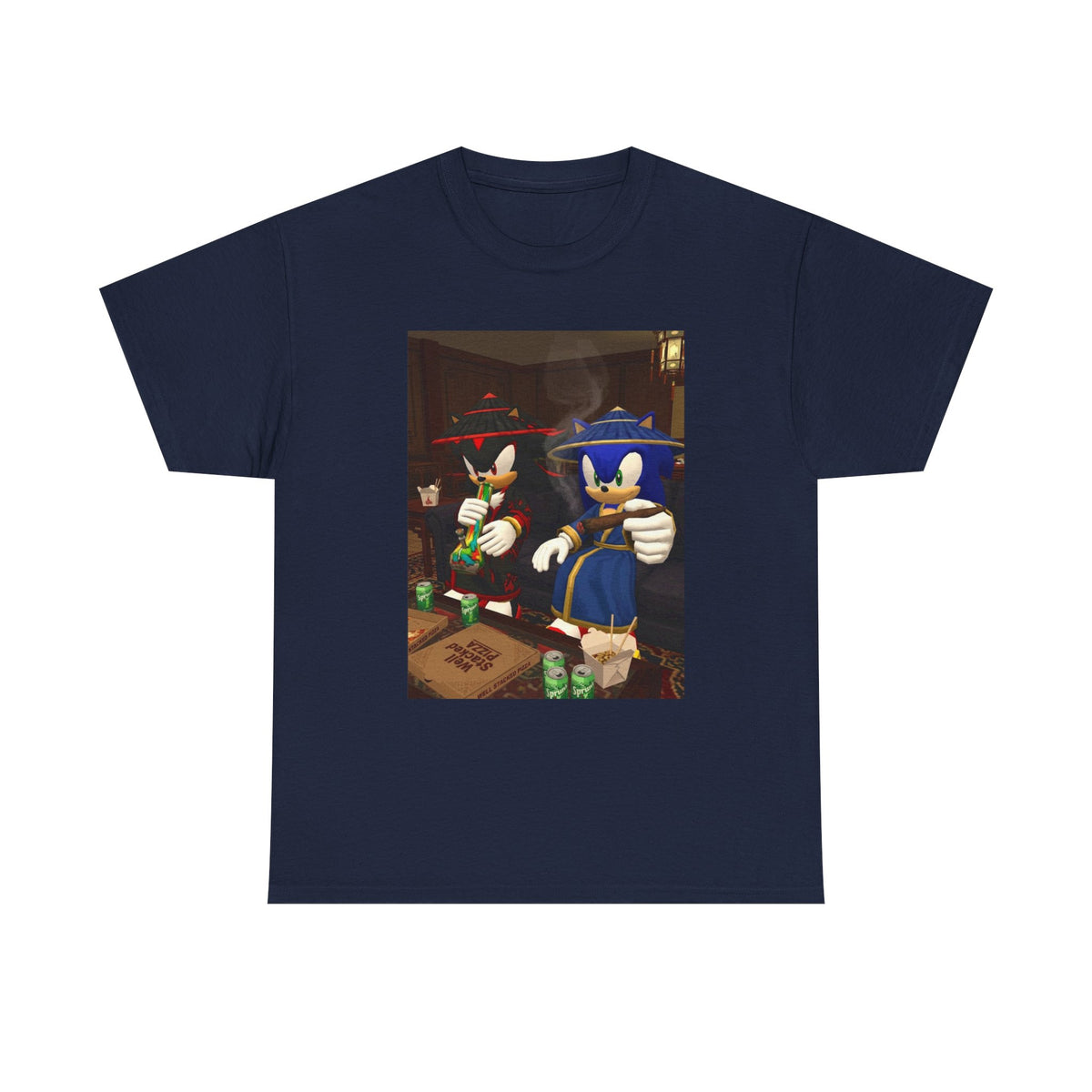 Shadow and Sonic Smoking Chill Tee