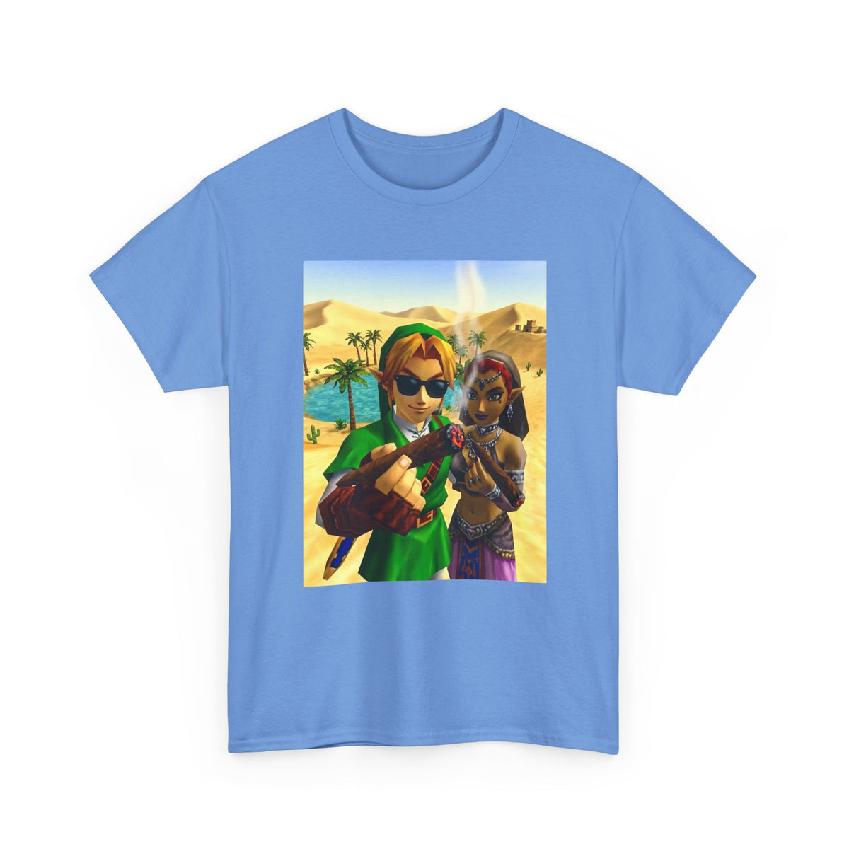 Link And Nabooru Smoking In Desert Tee