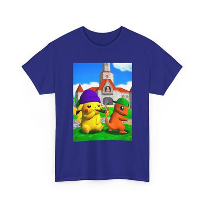 Pikachu And Charmander Chilling At Peach's Castle Tee
