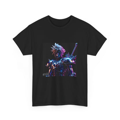 Cyberpunk Warrior With Spiked Hair Tee