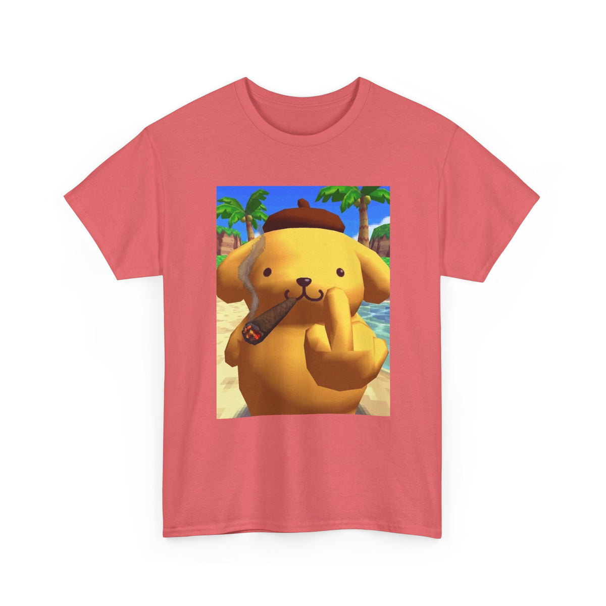Pompompurin Smoking Blunt & Flipping Off