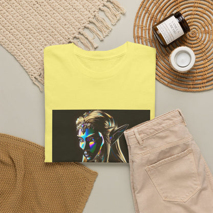 Iridescent Elven Warrior Princess Chrome Tee