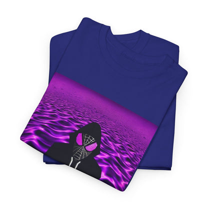 Spider-Hoodie With Purple Swirls Tee