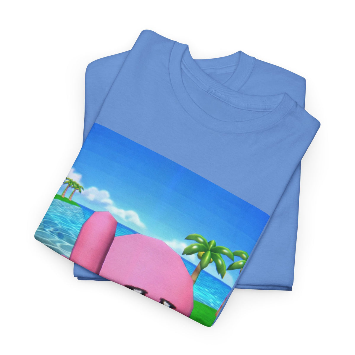 Kirby Giving The Finger Island Scene Tee