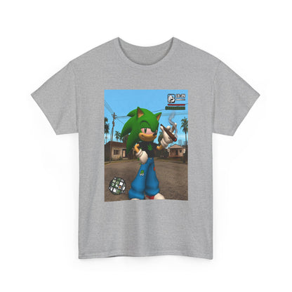 Green Hedgehog Blazin' In San Andreas Tee