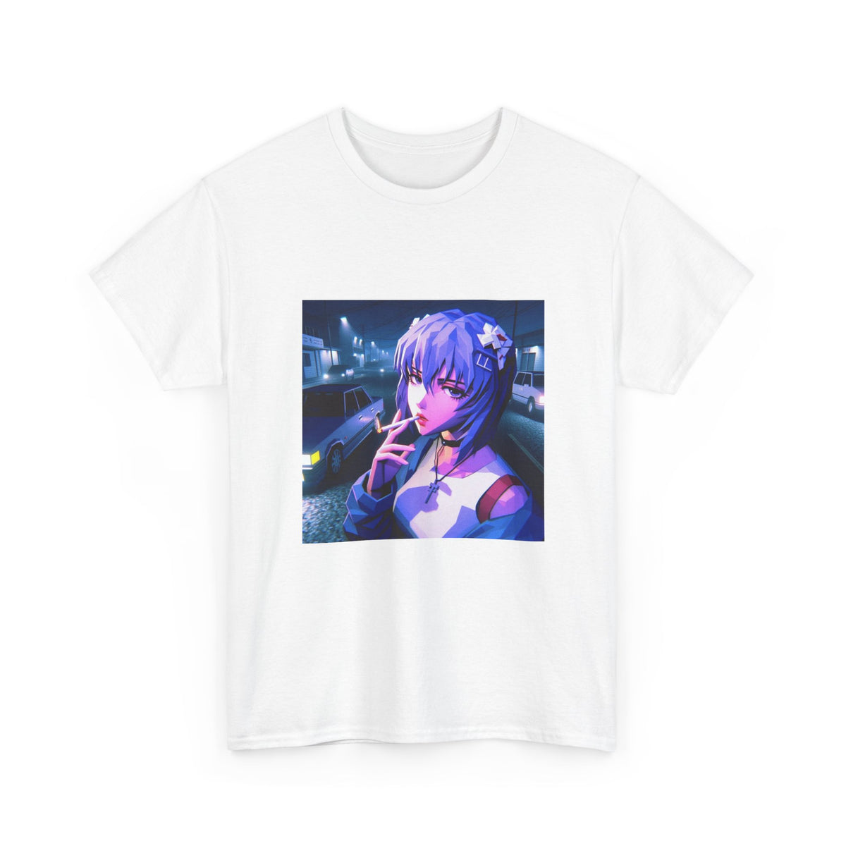 Rei Ayanami Riding GTA Streets Tee