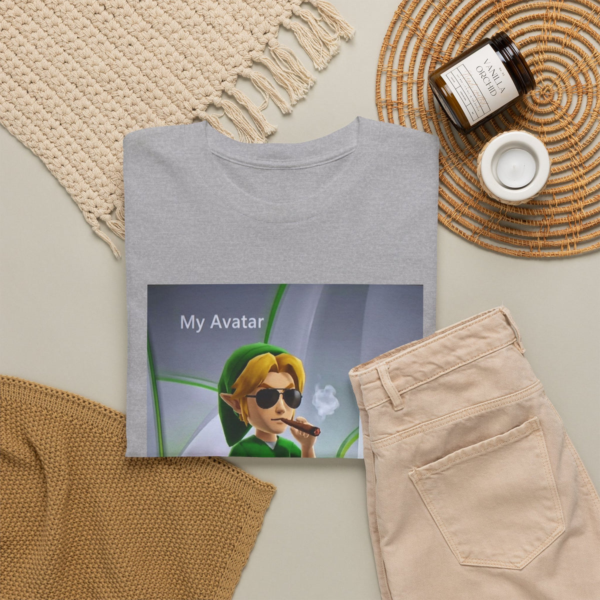 Stoner Link Xbox Avatar Puffing Blunt Tee