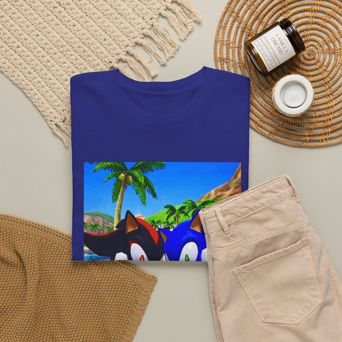 Sonic And Shadow Flipping The Bird Tee