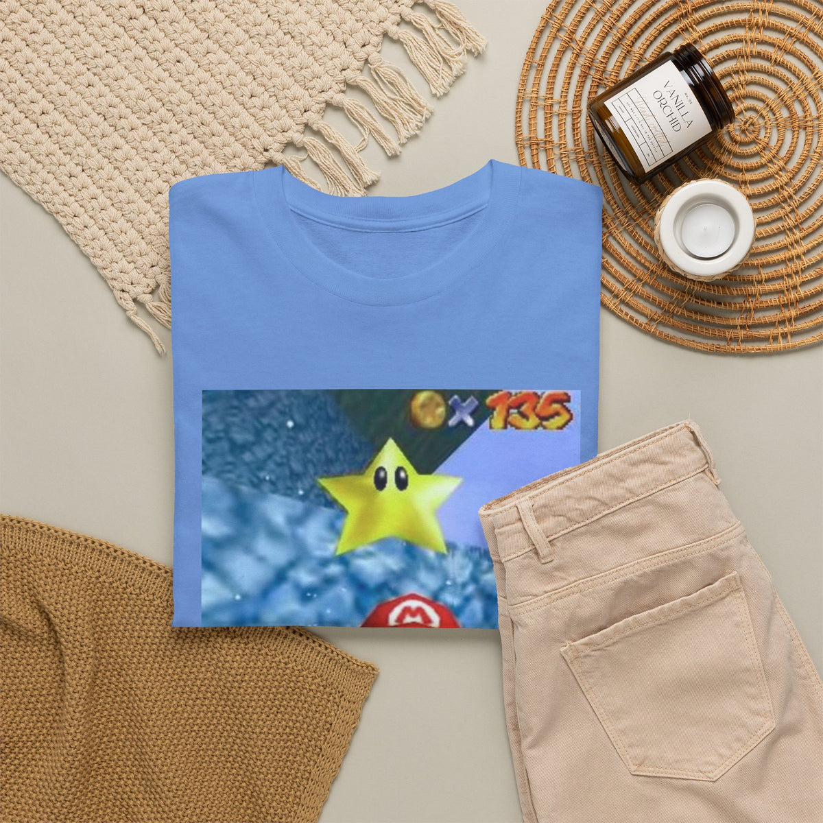 Mario Flips The Bird In Icy World Tee