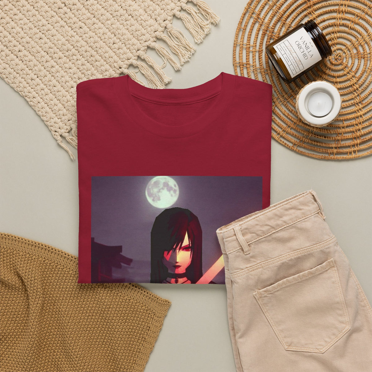 Samurai Warrior With Glowing Katana Tee