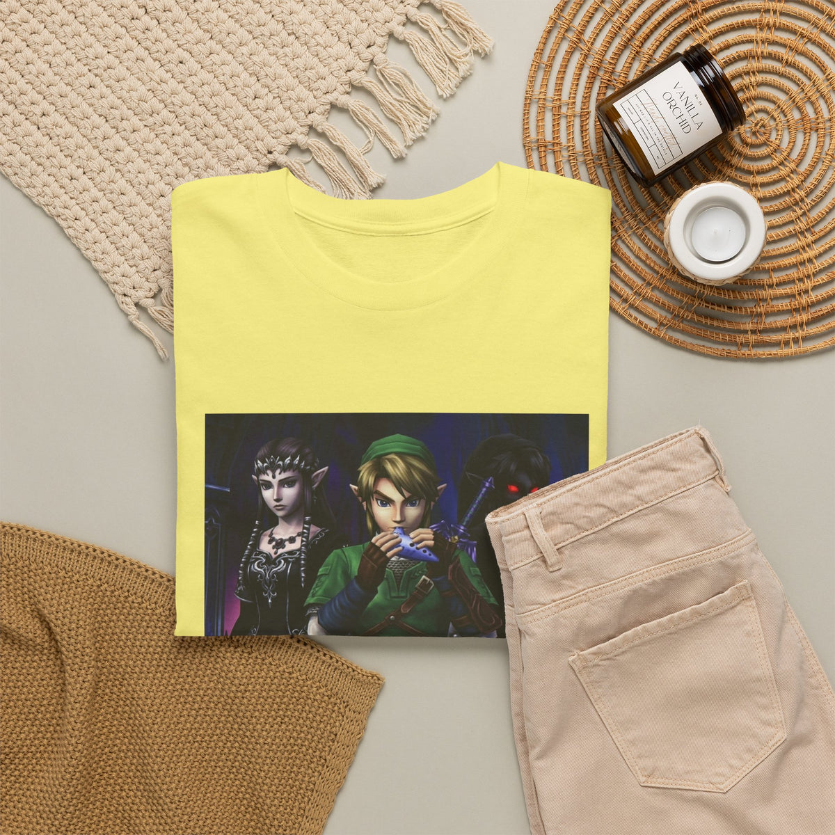 Link Playing Ocarina With Dark Companions Tee