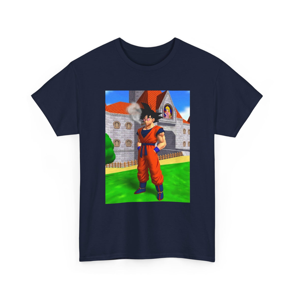 Goku Blazing Outside Peach's Castle Tee