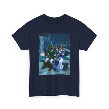 Link And Zelda Chilling With A Bong Tee