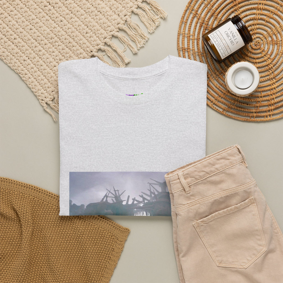 Leaf Whisper Canvas Graphic Tee