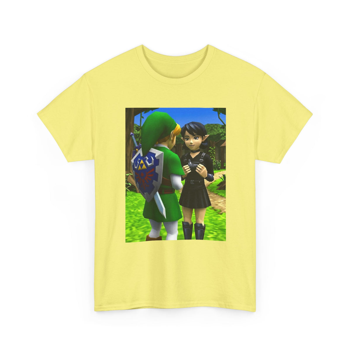 Link And Ocarina Girl Meeting