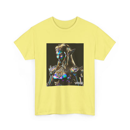 Iridescent Elven Warrior Princess Chrome Tee
