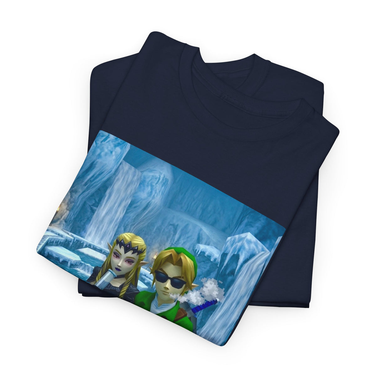 Link And Dark Zelda Chilling In Zora's Domain