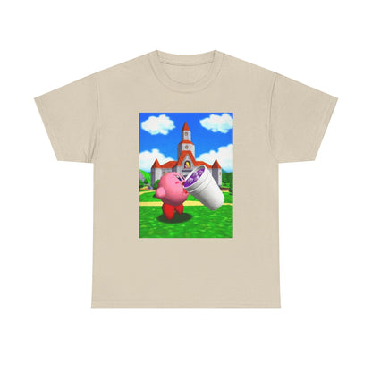Kirby Sipping Lean At Peach's Castle