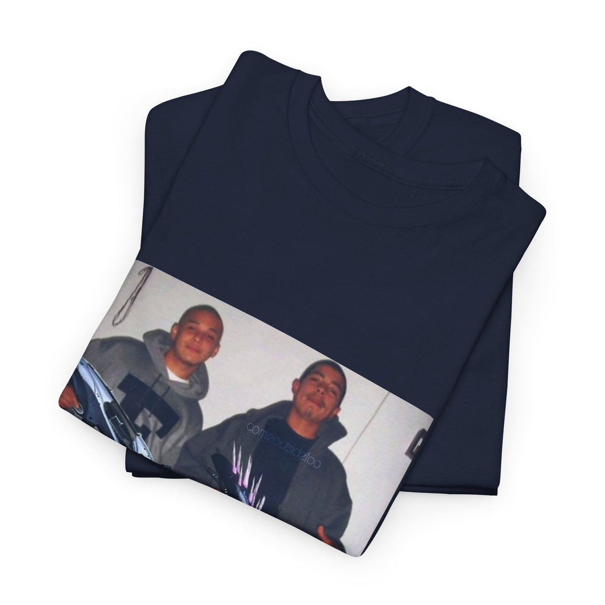 Midnight Leaf Pulse Graphic Tee