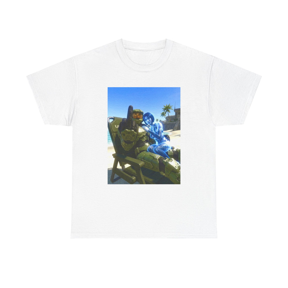 Master Chief And Cortana Chillin' Beach Vibes