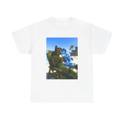Master Chief And Cortana Chillin' Beach Vibes