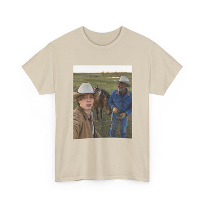 Dr. Clovis — Horseback Along Highway