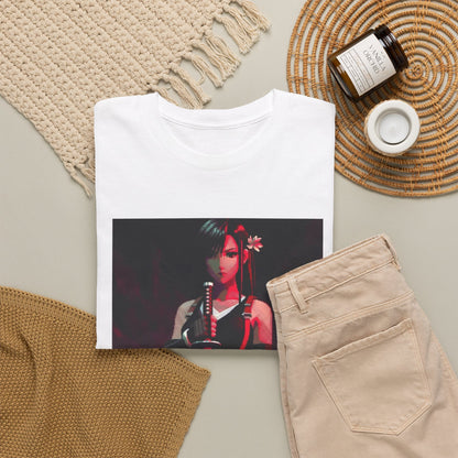 Pixel Tifa Lockhart With Katana Tee
