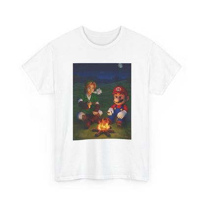 Link and Mario Campfire Smoke Session Tee