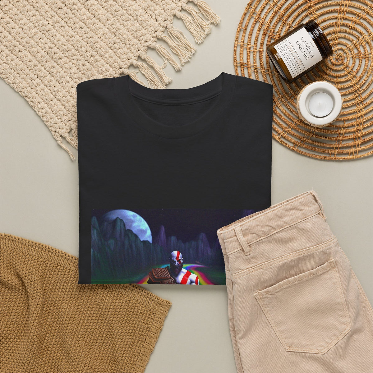 Kratos Drifting The Rainbow Road Tee