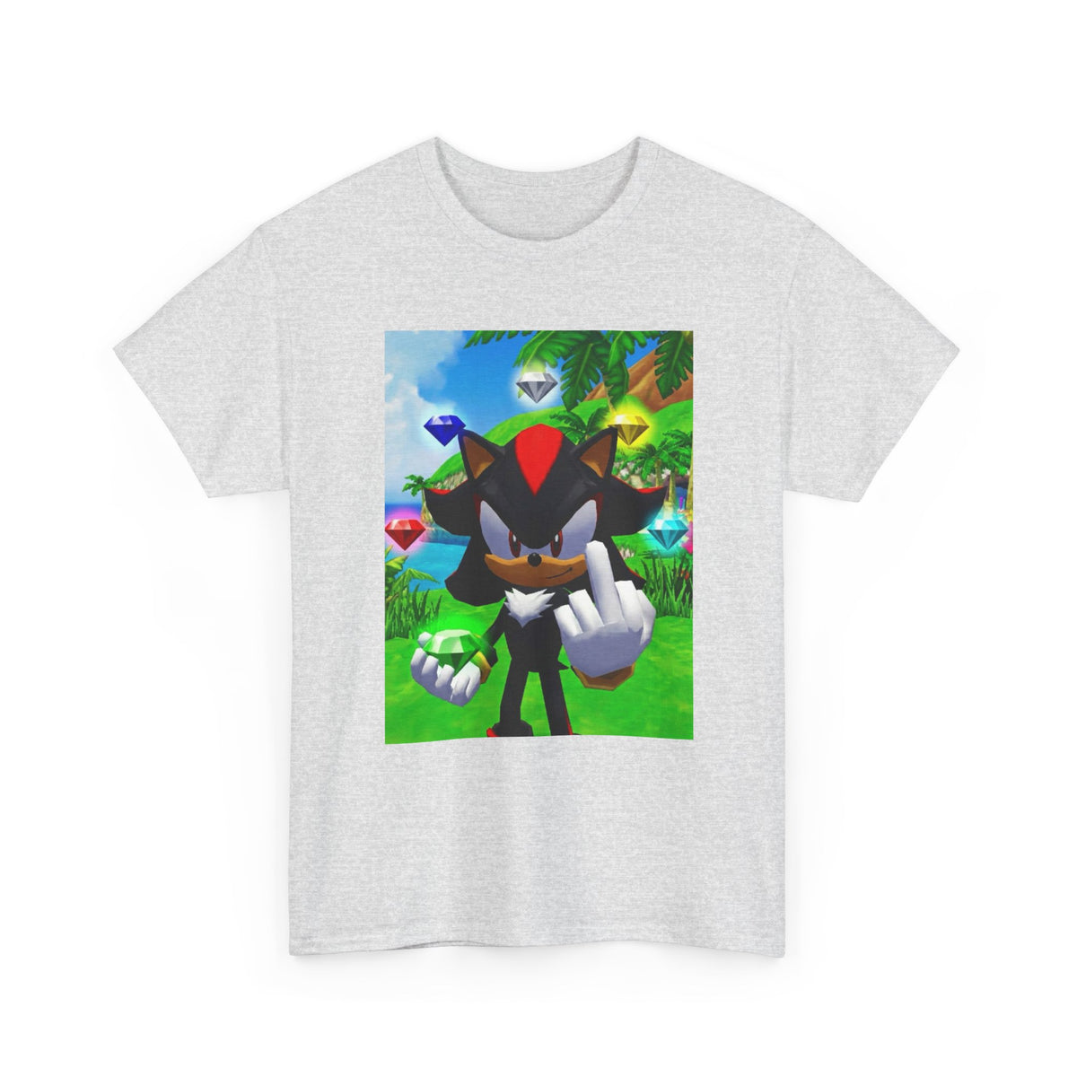 Shadow The Hedgehog Flipping The Bird Tee