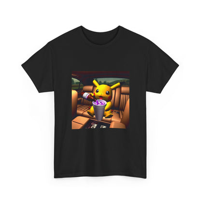 Pikachu Pouring Lean In Car Tee