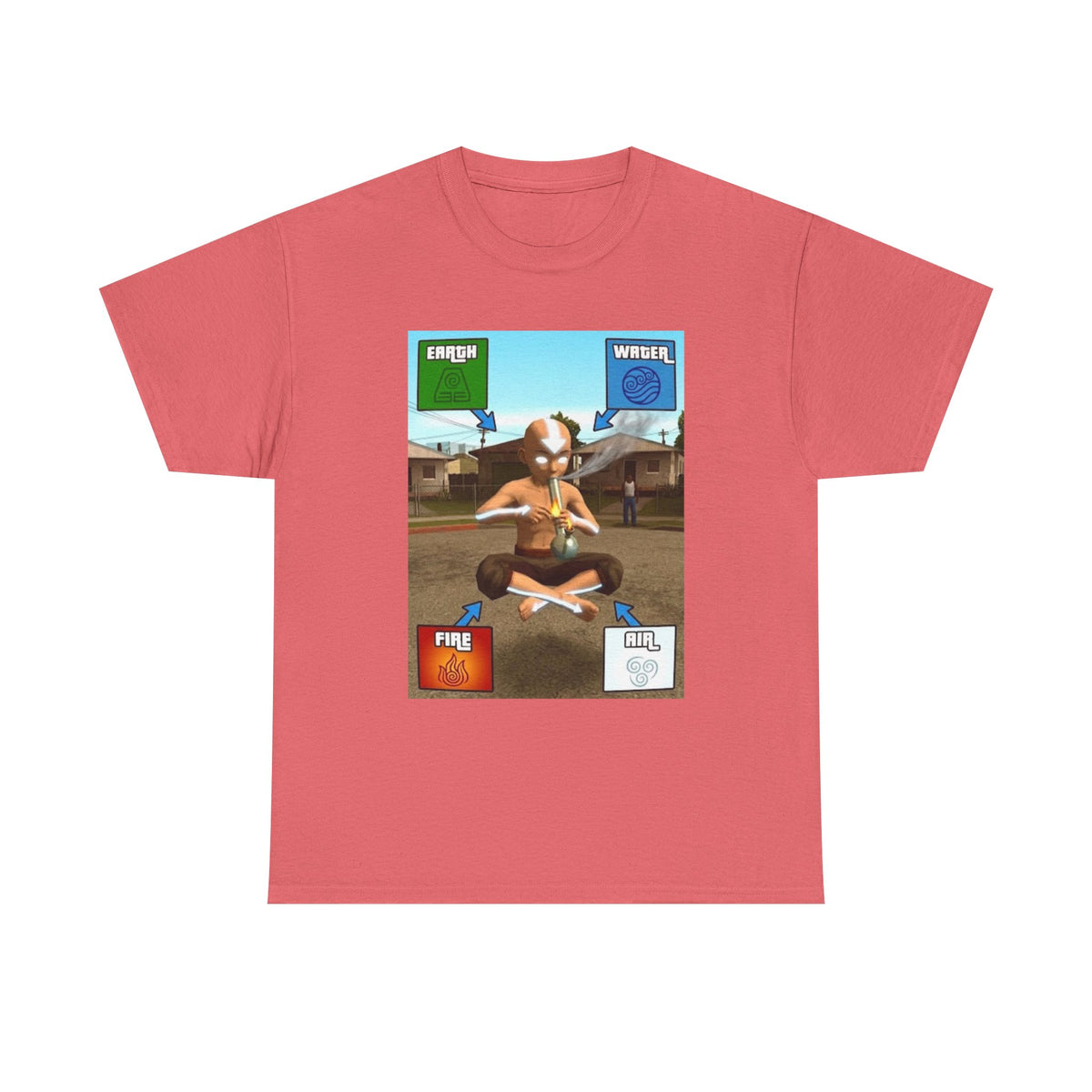 Aang Bending Smoke Elements Tee