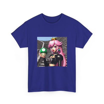 Goth Peach Holding A Green Mushroom Tee