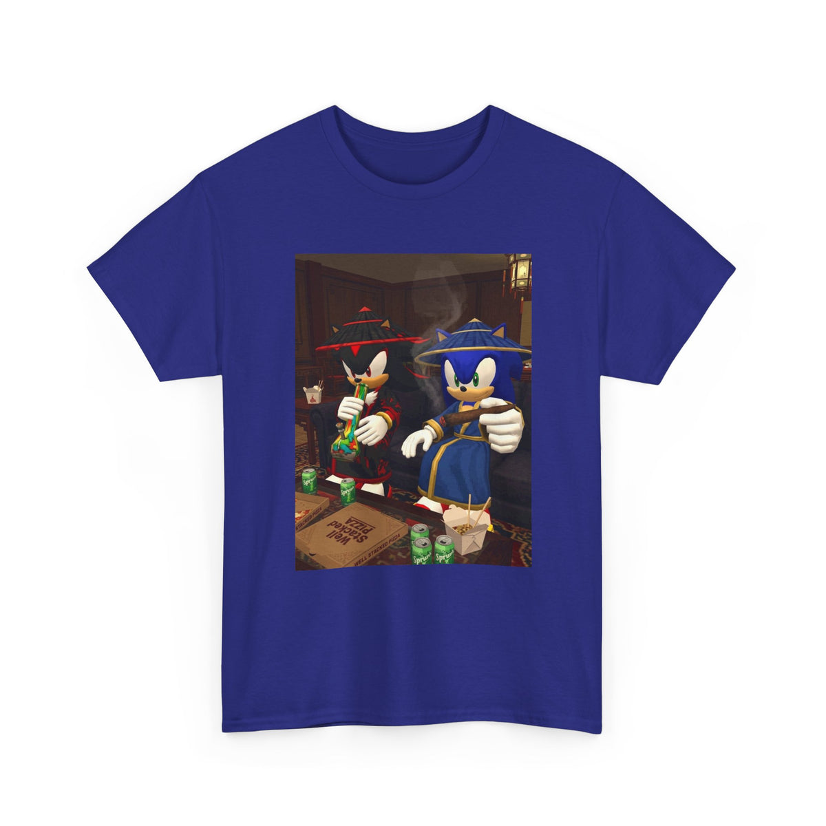 Shadow and Sonic Smoking Chill Tee