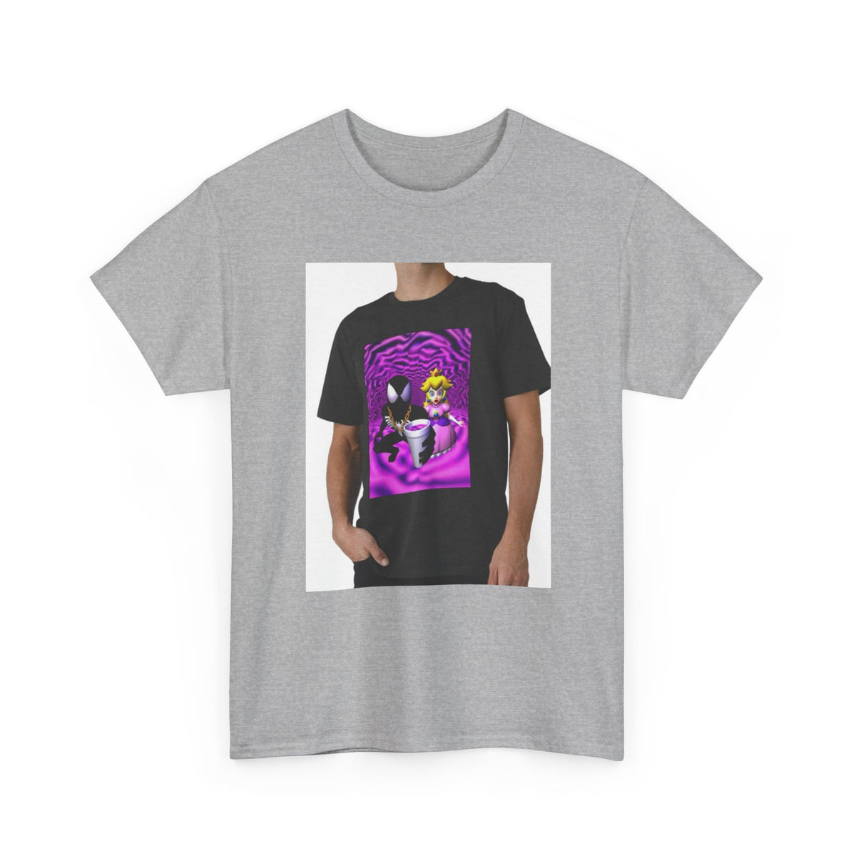 Symbiote And Princess On Purple Swirls