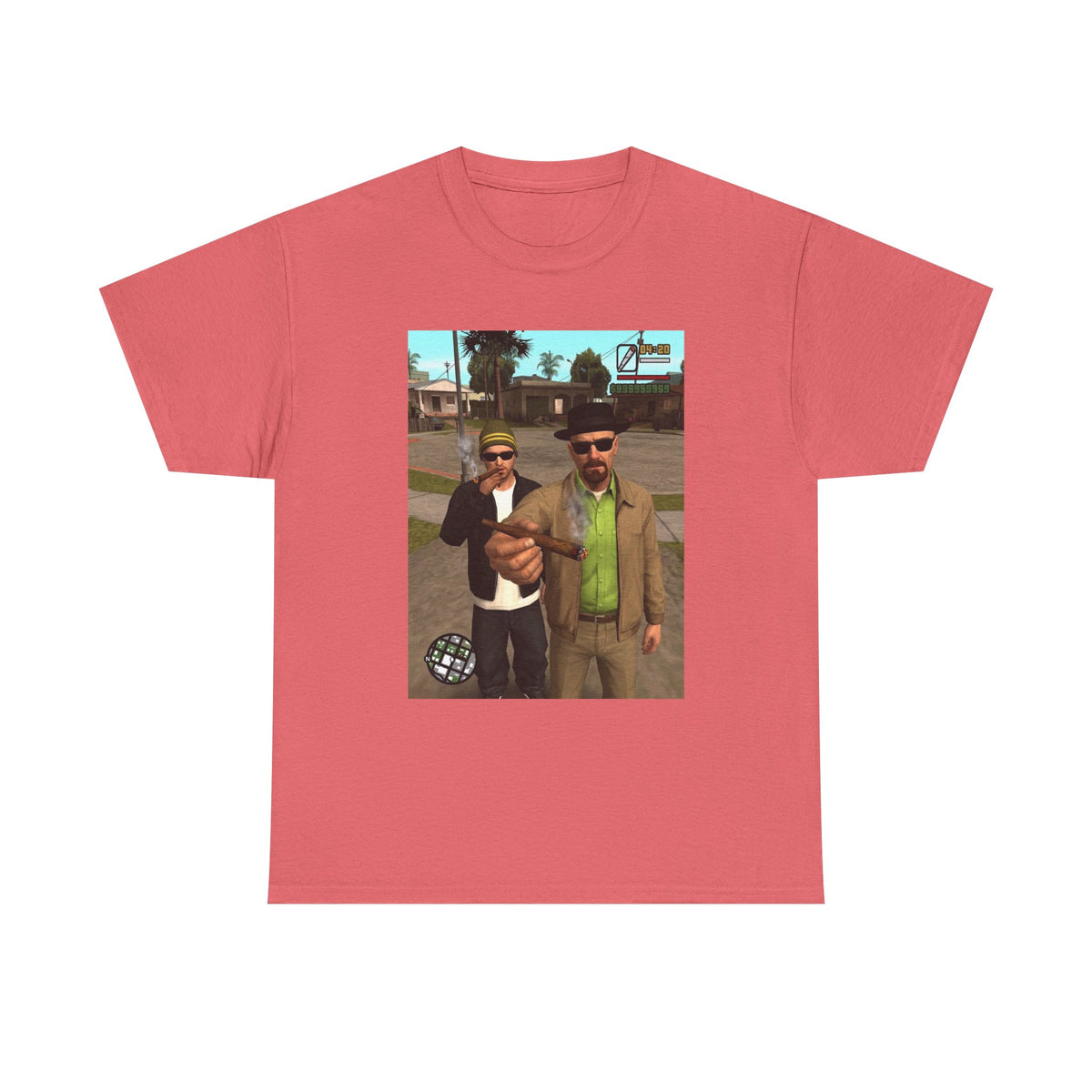 Heisenberg And Jesse Breaking Bad Grand Theft Auto Blunts Tee