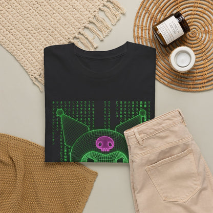 Wireframe Kuromi Flipping The Bird Tee