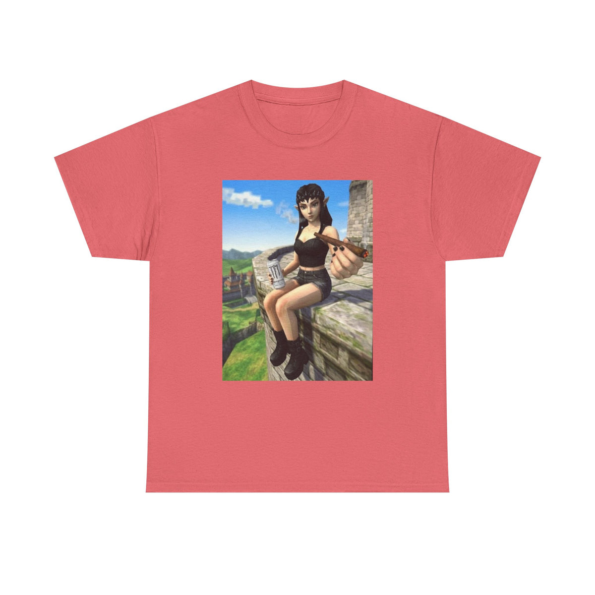 Edgy Elf Offering You A Blunt Tee