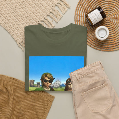 Link And Zelda Chilling With Blunts Tee