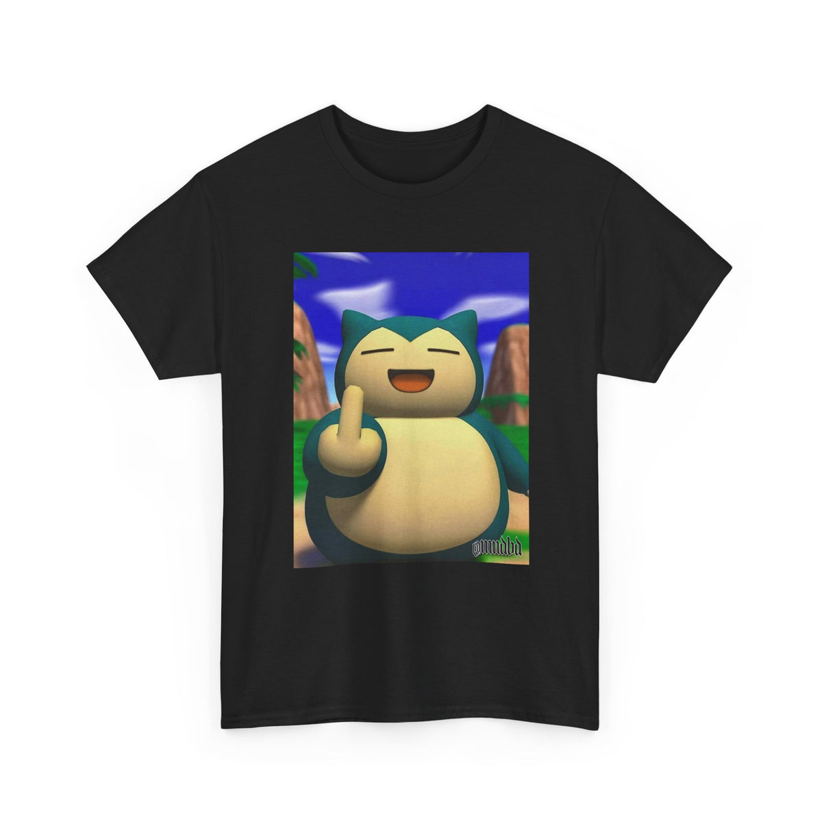 Snorlax Flipping The Bird Tee