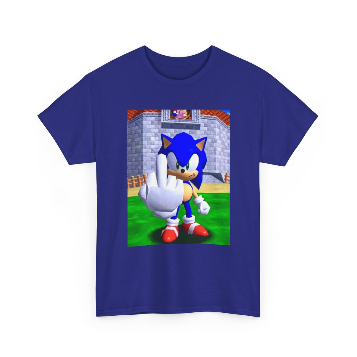 Sonic Flipping Off In The Castle Grounds