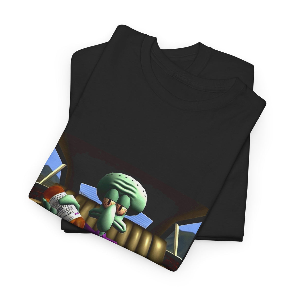 Squidward Pouring Lean In Car Tee